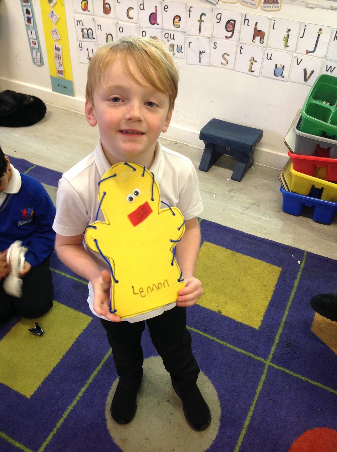 Reception big goal puppets 2