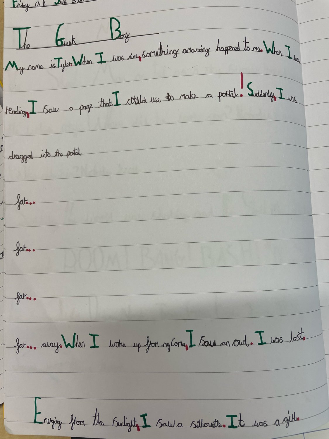 Year 3 writing photo 1 Year 3 writing photo 1