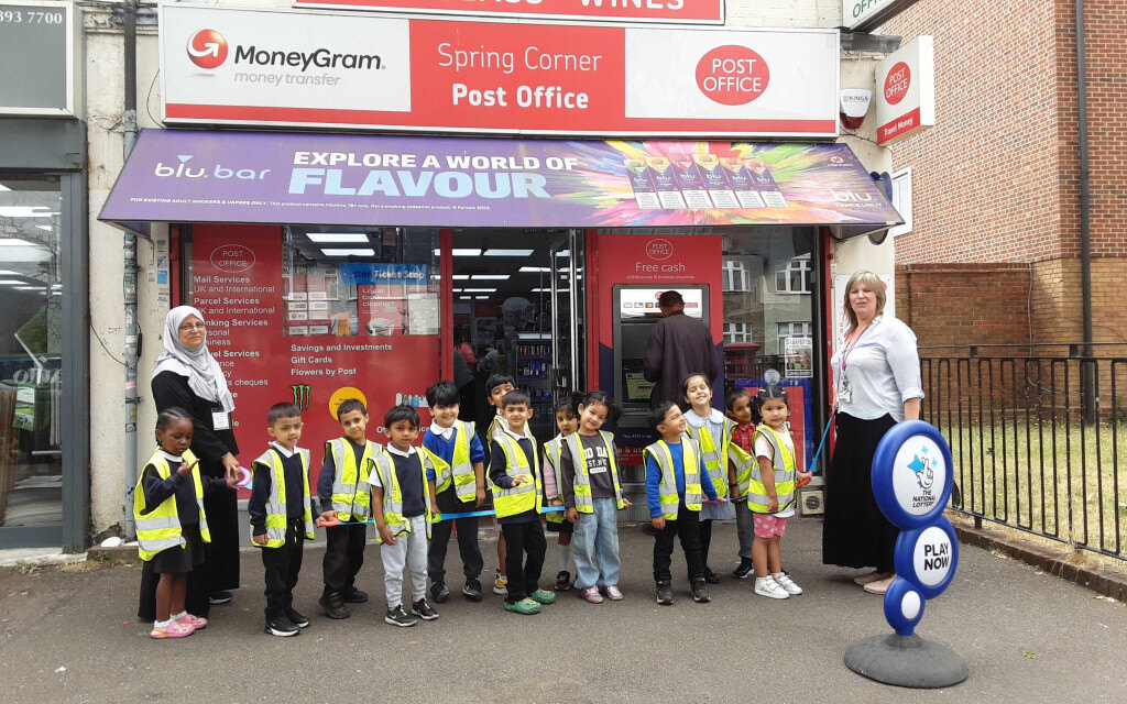 Nursery post office trip Nursery post office trip